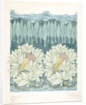 Birds in Bushes and Landscape textile design by Charles Francis Annesley Voysey
