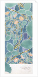 Blue bird and scrolling foliage and flowers by C.F.A. Voysey