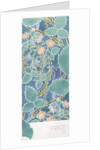 Blue bird and scrolling foliage and flowers by C.F.A. Voysey
