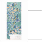 Blue bird and scrolling foliage and flowers by C.F.A. Voysey