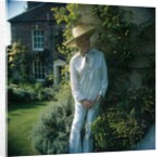 Sir Cecil Beaton in the garden of his home by Anthony Crickmay
