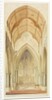 Truro Cathedral, looking from the nave into the choir of the cathedral by William Burges