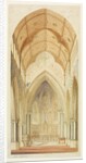 Truro Cathedral, looking from the nave into the choir of the cathedral by William Burges