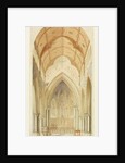 Truro Cathedral, looking from the nave into the choir of the cathedral by William Burges