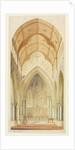 Truro Cathedral, looking from the nave into the choir of the cathedral by William Burges