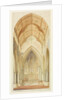 Truro Cathedral, looking from the nave into the choir of the cathedral by William Burges