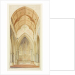 Truro Cathedral, looking from the nave into the choir of the cathedral by William Burges