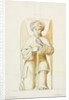 Truro Cathedral, detail of kneeling angel holding candlestick by William Burges
