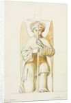 Truro Cathedral, detail of kneeling angel holding candlestick by William Burges