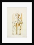 Truro Cathedral, detail of kneeling angel holding candlestick by William Burges