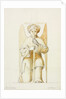 Truro Cathedral, detail of kneeling angel holding candlestick by William Burges
