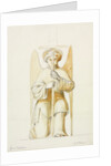 Truro Cathedral, detail of kneeling angel holding candlestick by William Burges