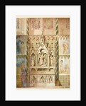 Truro Cathedral, elevation of an altar in the cathedral by William Burges