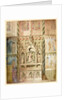 Truro Cathedral, elevation of an altar in the cathedral by William Burges