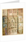 Truro Cathedral, elevation of an altar in the cathedral by William Burges