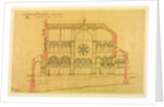 Constantinople Church, longitudinal plan by William Burges