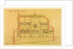 Constantinople Church, longitudinal plan by William Burges