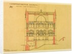 Constantinople Church, looking through the transepts by William Burges