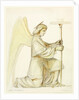 Truro Cathedral, detail of kneeling angel holding candlestick by William Burges