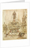 Sketch of a fountain for the City of Gloucester by William Burges