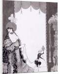 The lady with the monkey by Aubrey Vincent Beardsley