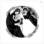 Madonna and Child with Angel: Madonna Knitting by Eric Gill