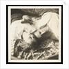 Man and woman lying head by head on rug on grass by Curtis Moffat