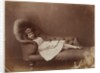 Xie Kitchin on sofa by Charles Lutwidge Dodgson