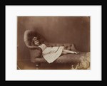 Xie Kitchin on sofa by Charles Lutwidge Dodgson