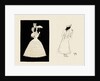 Silhouettes of two female figures by Anonymous