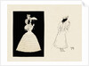 Silhouettes of two female figures by Anonymous