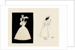 Silhouettes of two female figures by Anonymous