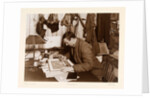 Dr. Edward Adrian Wilson colouring a sketch by Herbert George Ponting