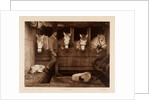 Captain Oates, expedition team member, with ponies and dogs by Herbert George Ponting