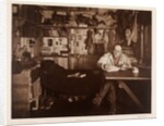Captain Scott writing up his journal by Herbert George Ponting