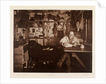 Captain Scott writing up his journal by Herbert George Ponting