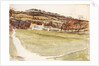 Path to houses at the bottom of hill by May Morris