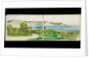 Coastal paths with views of the sea, hills and cliffs in distance by May Morris