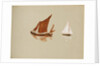 Brown and white sailboats by May Morris
