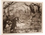 On the stage by Hilaire-Germain Edgar Degas