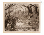 On the stage by Hilaire-Germain Edgar Degas