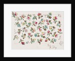 Design for wallpaper by Heussner & Co