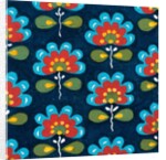 Design for a wallpaper pattern by Heussner & Co.