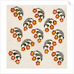 Design for a wallpaper pattern by Heussner & Co.