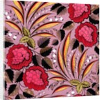 Design for a wallpaper pattern by Heussner & Co.