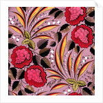 Design for a wallpaper pattern by Heussner & Co.