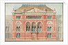 Drawing of the facade of the Lecture Theatre at the V&A by Godfrey Sykes; Francis Fowke