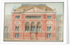 Drawing of the facade of the Lecture Theatre at the V&A by Godfrey Sykes; Francis Fowke
