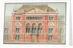 Drawing of the facade of the Lecture Theatre at the V&A by Godfrey Sykes; Francis Fowke