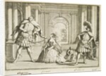 Gaetano Berenstatt as Flavio, Francesca Cassoni as Emilia and Francesco Bernardi Senesino as Guido in Handel's Flavio by Unknown
